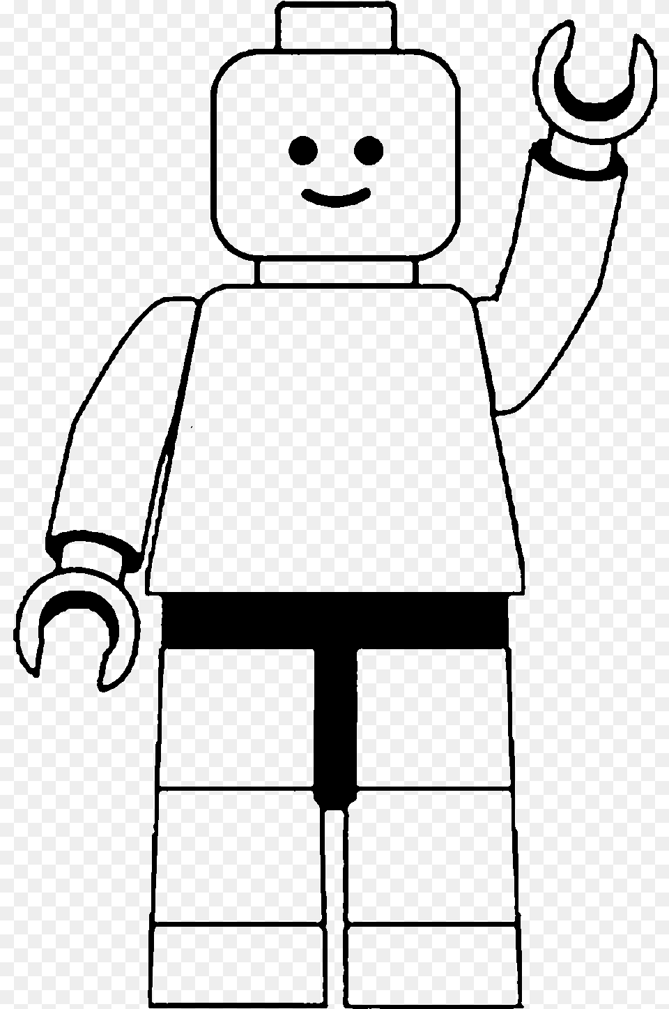 Lego Man Clip Art Black And White Lego Man Clipart Black And White, Gray Free Png Download