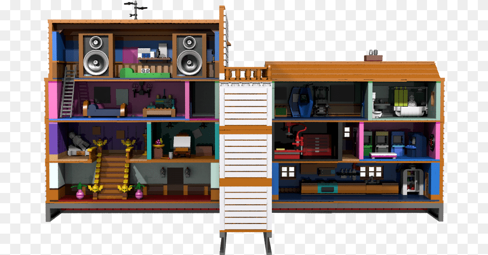 Lego Maniac Mansion Download Lego Maniac Mansion, Electronics, Speaker, Indoors Png Image