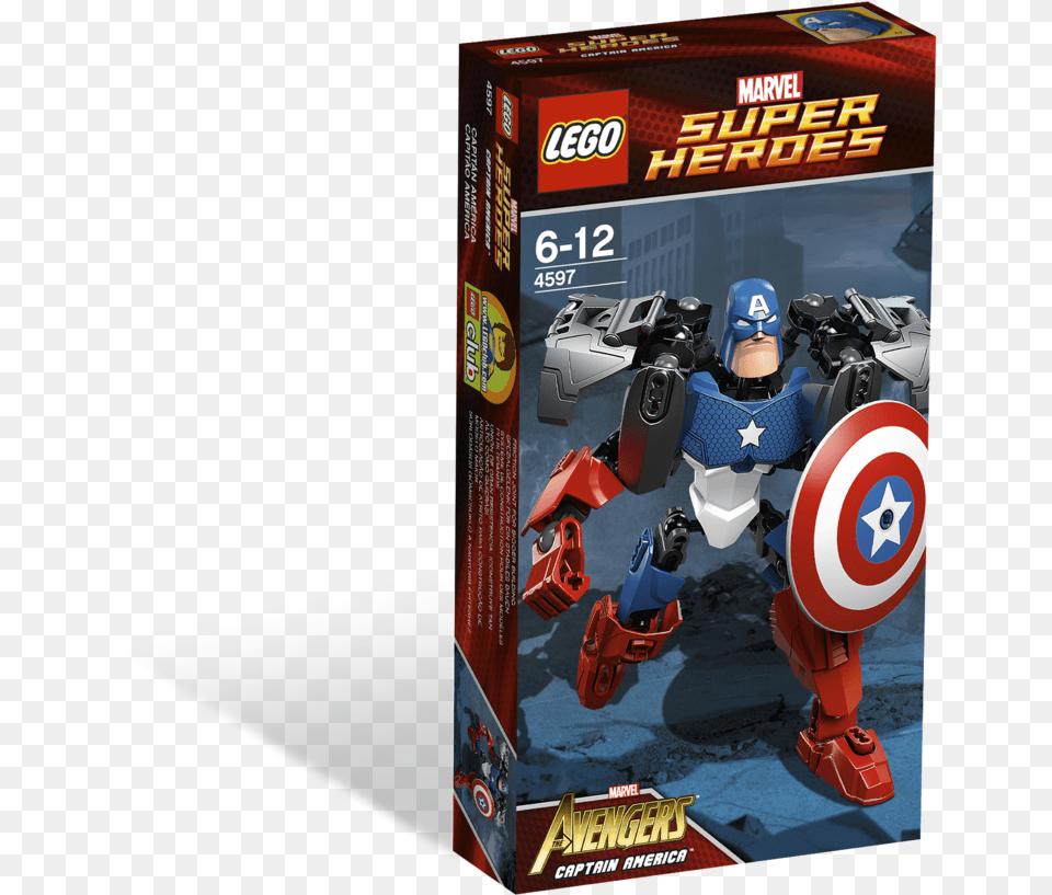 Lego Marvel Super Heroes Captain America, Toy Free Png Download