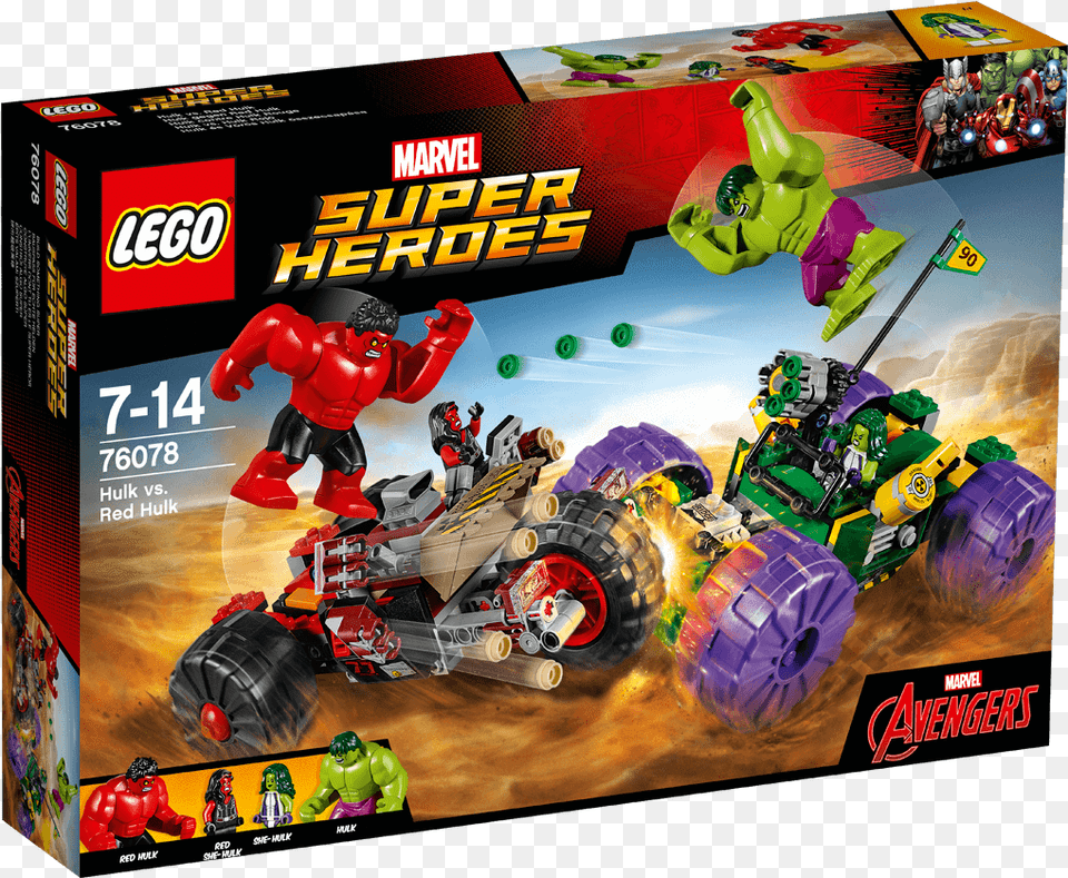 Lego Marvel Super Heroes Hulk Vs Hulk Vs Red Hulk Lego, Toy, Machine, Wheel, Baby Png