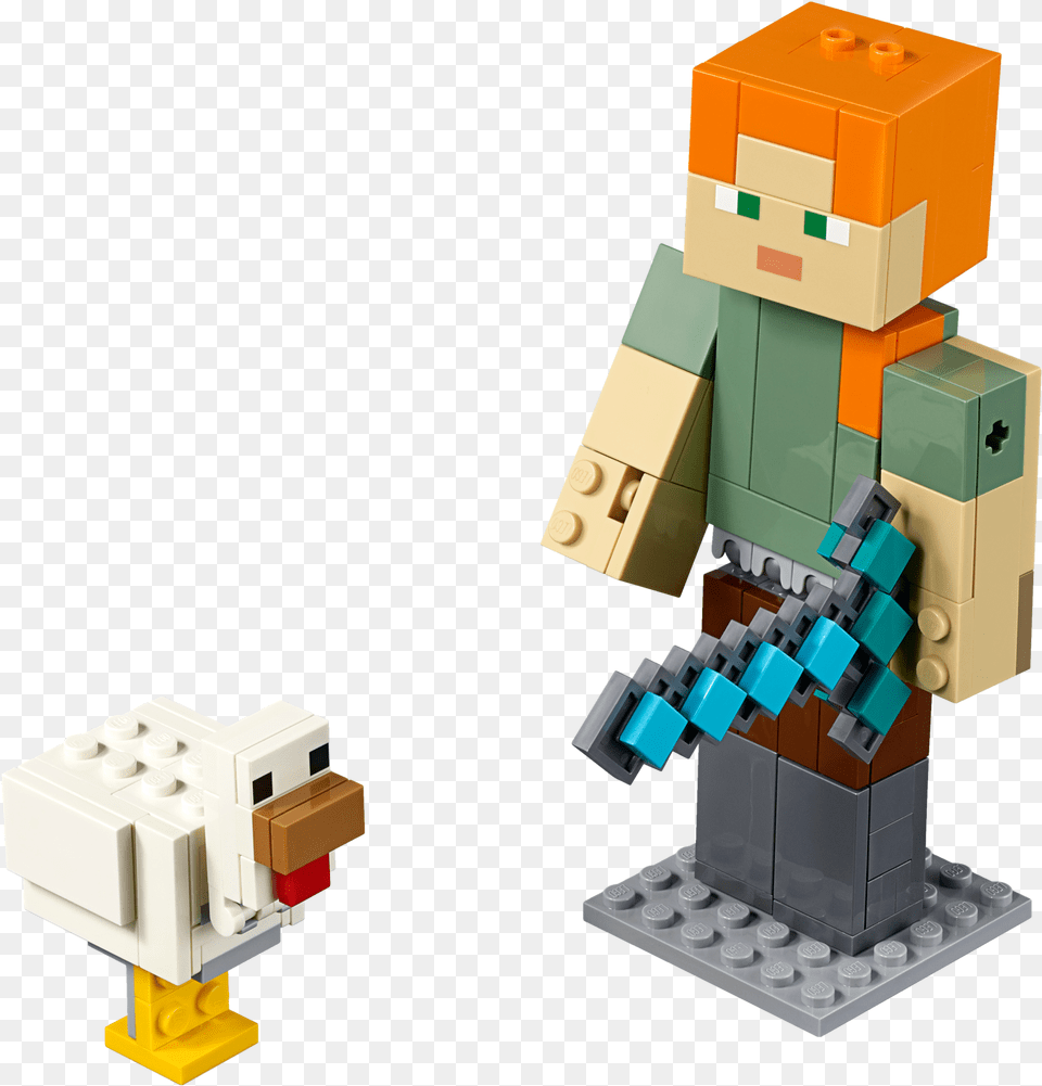 Lego Minecraft Alex, Toy, Robot Free Transparent Png