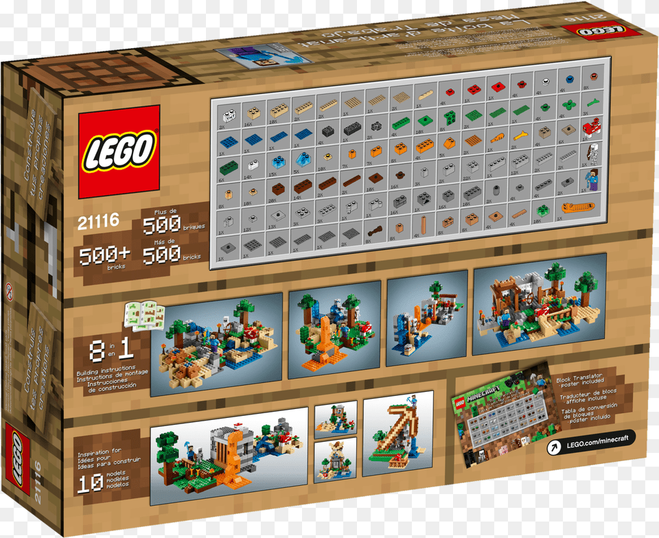 Lego Minecraft Crafting Box Lego, Text, Person, Game Png Image