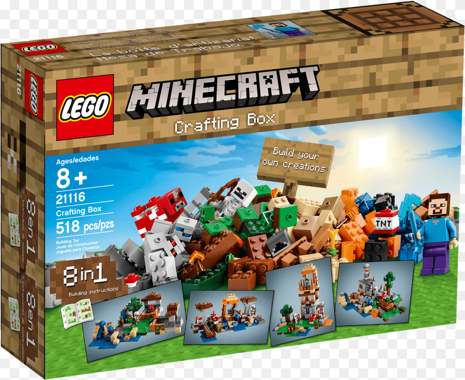 Lego Minecraft Crafting Box Lego Box, Game, Person, Super Mario Png