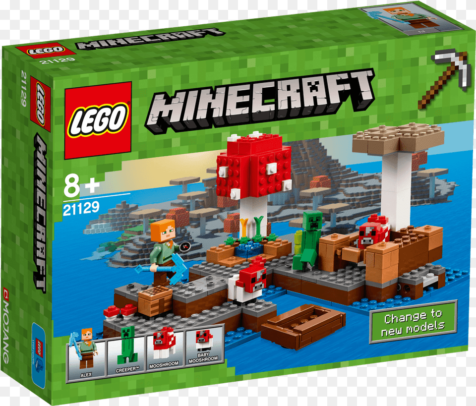 Lego Minecraft Mushroom Island, Toy Png Image