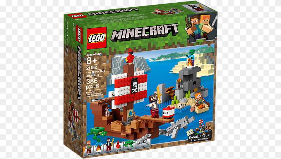 Lego Minecraft Pirate Ship Adventure, Game, Super Mario Free Transparent Png