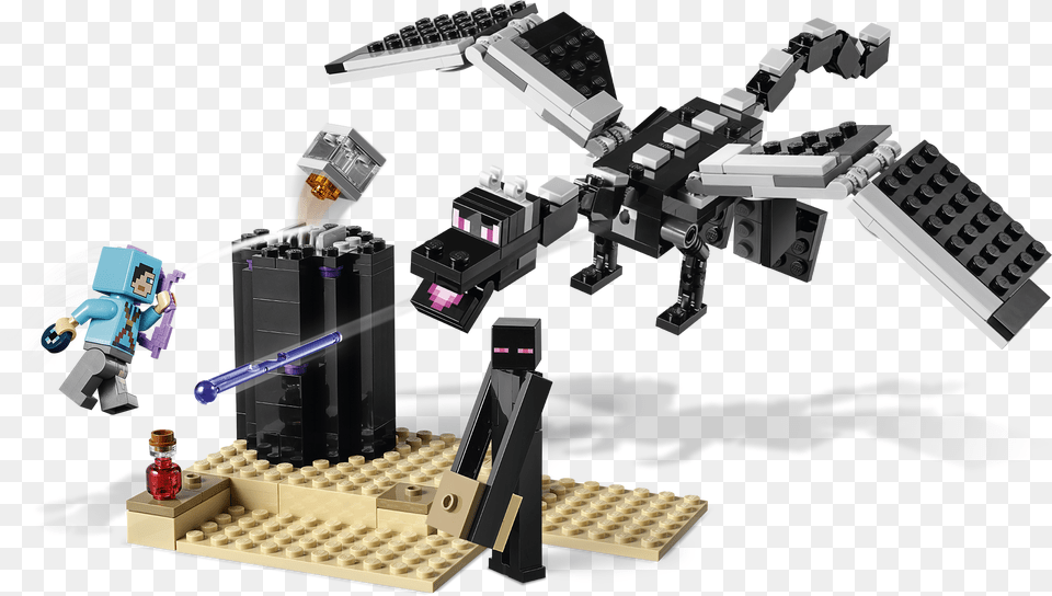 Lego Minecraft The End Battle Ender Dragon Building Minecraft The End Battle, Adult, Female, Person, Woman Png