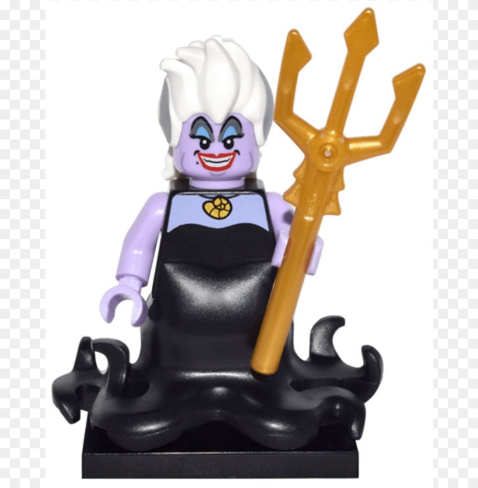 Lego Minifig Disney Ursula Lego Minifigure, Figurine, Weapon, Trident, Baby Free Transparent Png