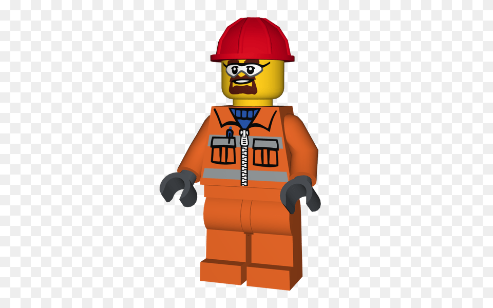 Lego Minifigure Construction Worker, Clothing, Hardhat, Helmet, Baby Free Png