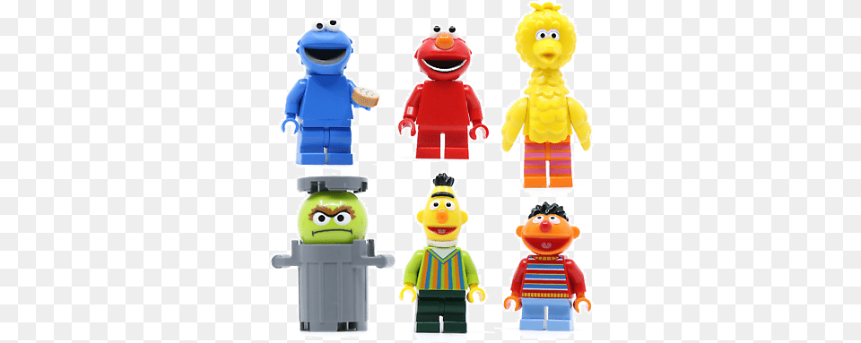 Lego Minifigure New From Sesame Street Ideas Elmo Big Bird Cookie Monster Ebay Lego Minifigure Big Bird, Baby, Person, Plush, Toy Png