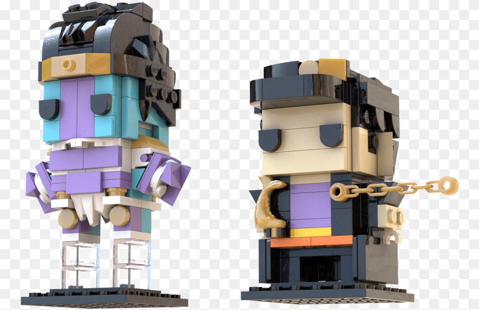 Lego Moc Jotaro Star Platinum Jjba Brickheadz Lego, City Free Transparent Png