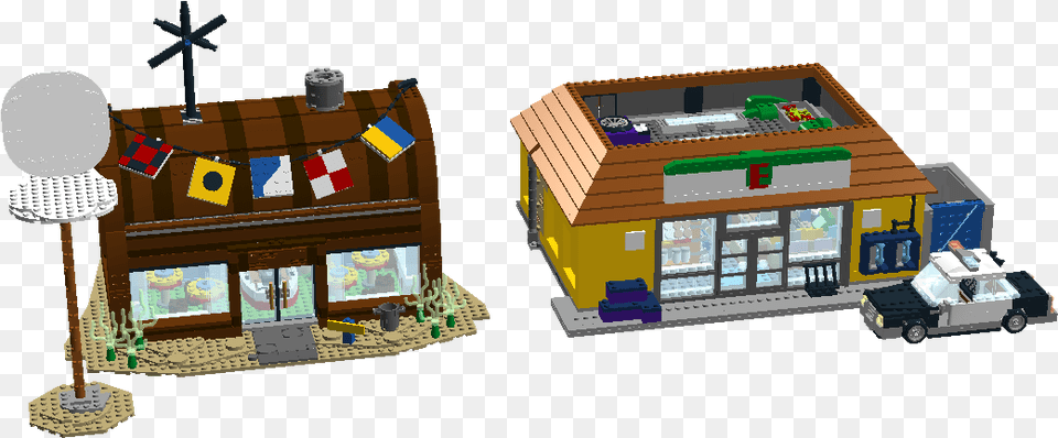 Lego Moc 8471 The Krusty Krab Cottage, Neighborhood, Architecture, Building, Countryside Free Transparent Png