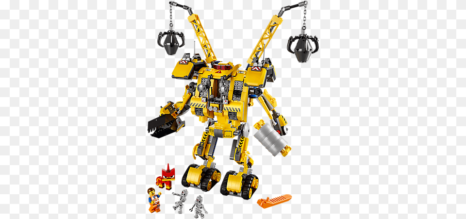 Lego Movie Emmet39s Construct O39 Mech, Construction, Construction Crane, Machine, Bulldozer Free Transparent Png