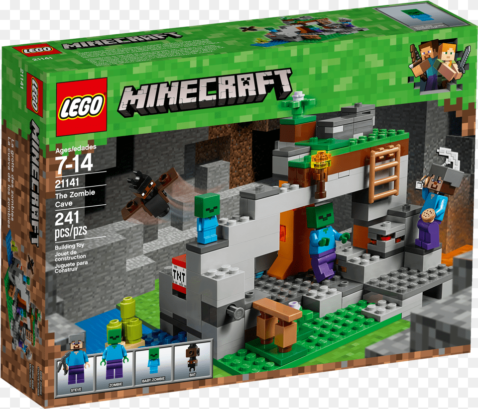 Lego N Minecraft The Zombie Cave Lego Minecraft Zombie Cave, Toy, Lego Set, Person Png