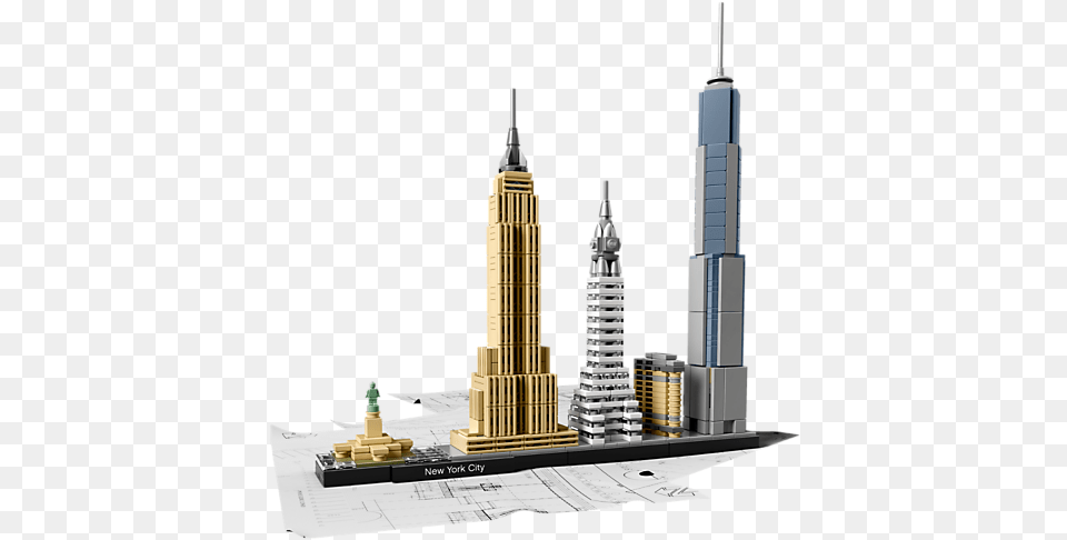 Lego New York Skyline, City, Urban, Architecture, Building Free Transparent Png