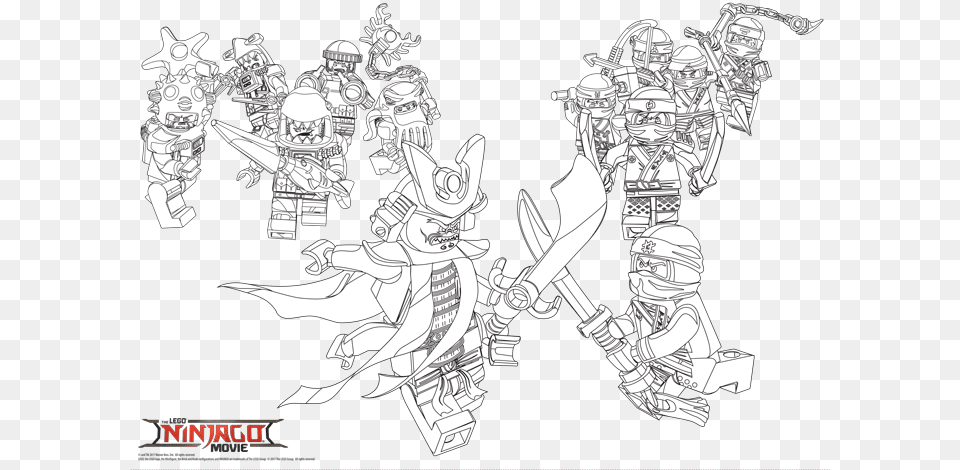 Lego Ninjago Colouring Pages, Book, Comics, Publication, Baby Png
