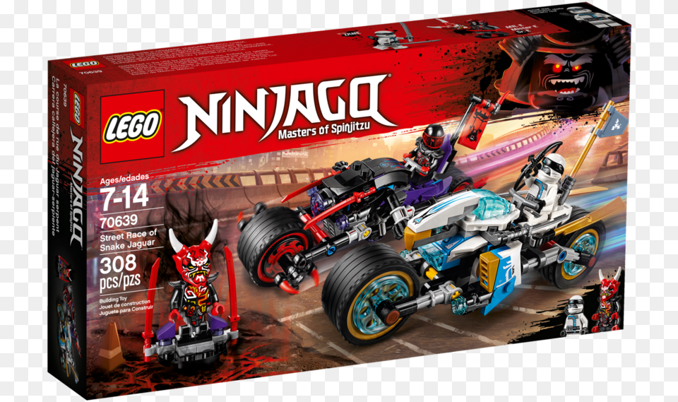 Lego Ninjago Street Race Of Snake Jaguar, Wheel, Machine, Person, Man Free Transparent Png