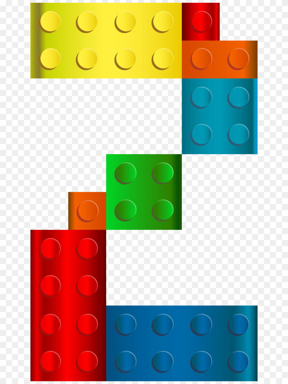 Lego Number Two Transparent Clip Art Game, Domino Png Image