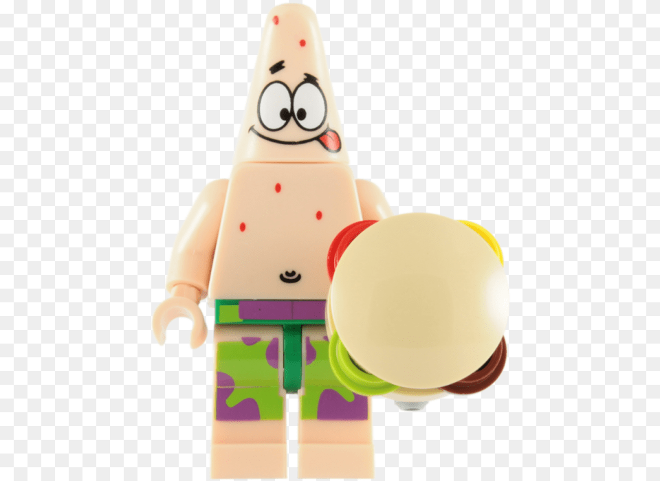 Lego Patrick Minifigure With Krabby Patty Lego Patrick, Clothing, Hat Free Transparent Png