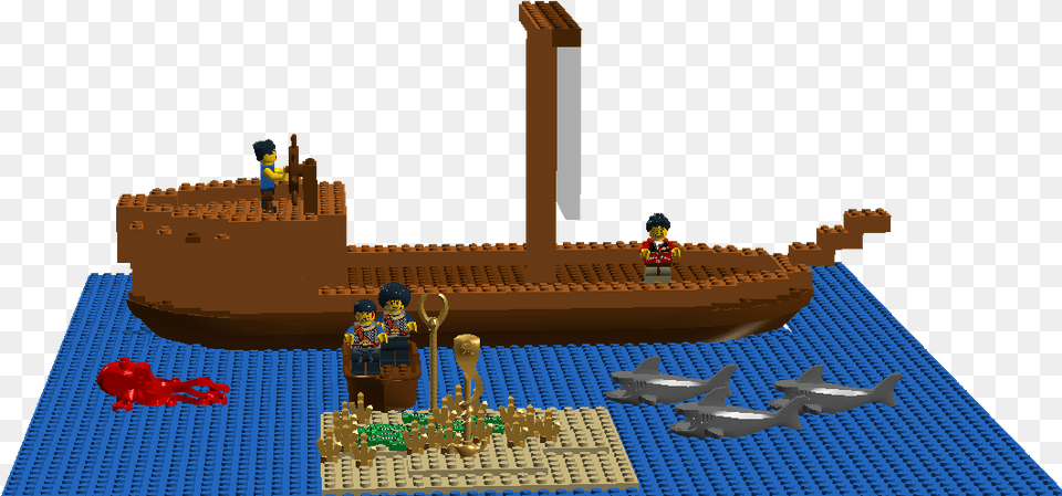 Lego Pirate Boat Steamboat, Aircraft, Airplane, Transportation, Vehicle Png Image