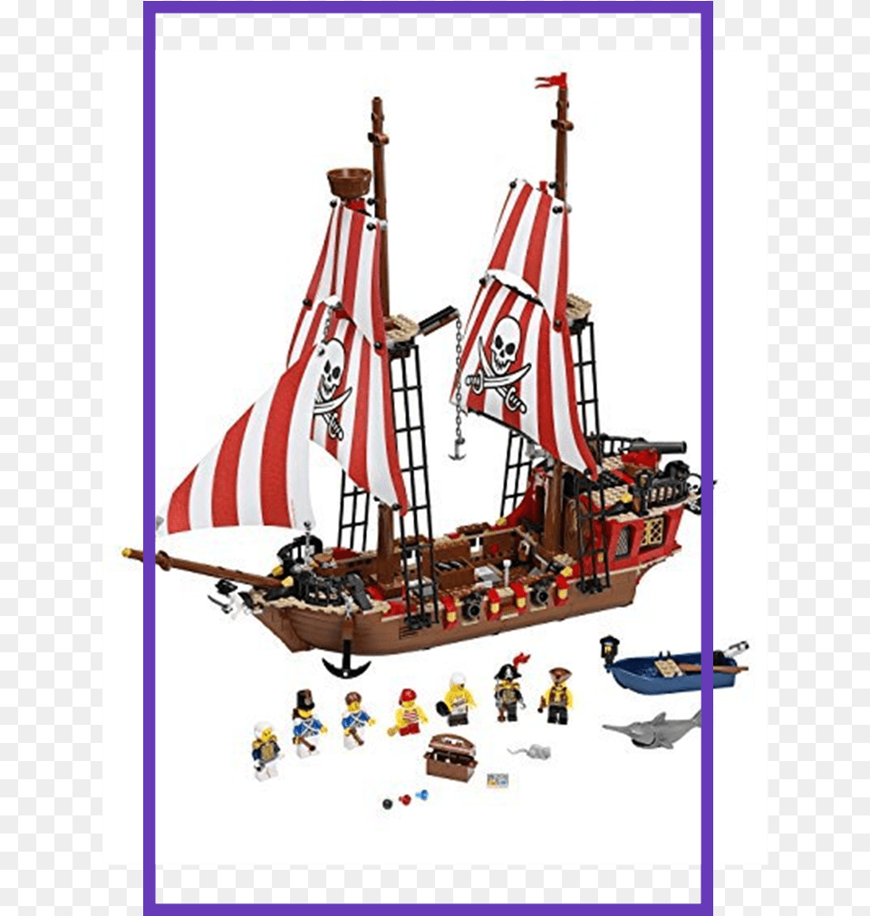 Lego Pirates Pirate Ship Lego Brick Bounty, Boat, Person, Transportation, Vehicle Png Image