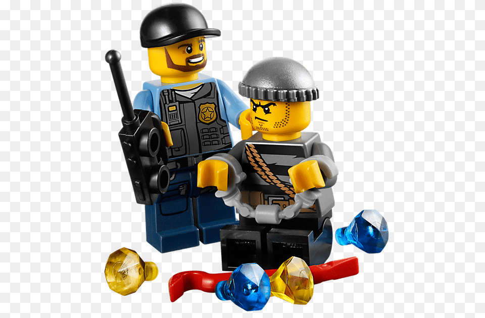 Lego Police Officer And Gangster, Clothing, Helmet, Hardhat, Toy Png