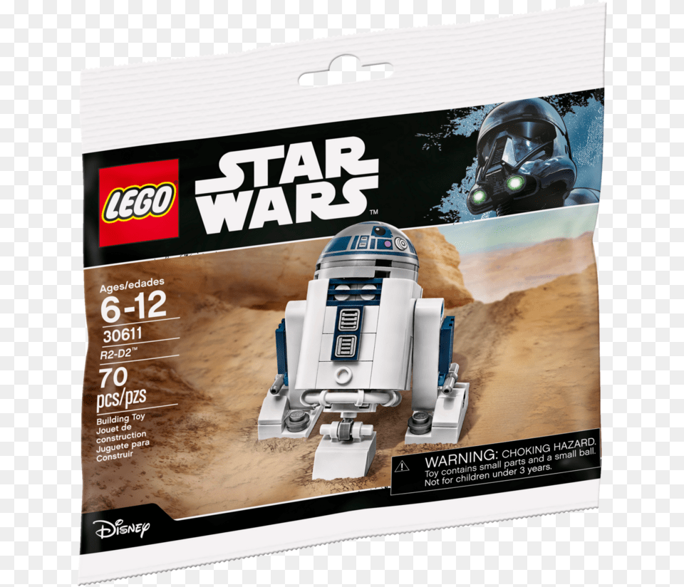 Lego R2 D2 Polybag, Helmet, Robot, Advertisement, Poster Png Image