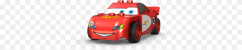 Lego Radiator Springs Lightning Mcqueen, Transportation, Vehicle, Device, Grass Png Image