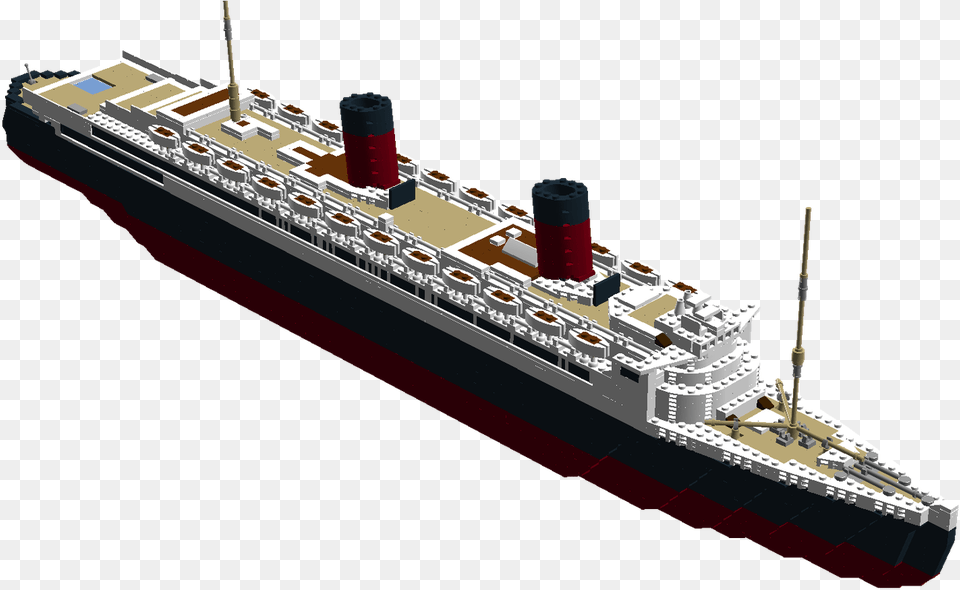 Lego Rms Queen Mary, Watercraft, Vehicle, Transportation, Cad Diagram Free Png