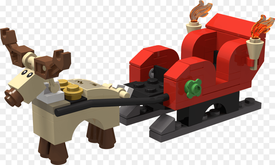 Lego Santa Christmas Sleigh, Machine, Motor, Bulldozer, Engine Free Transparent Png