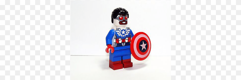 Lego Sdcc Exclusive Minifigures Captain American Sam Captain America, Figurine, Toy Png Image