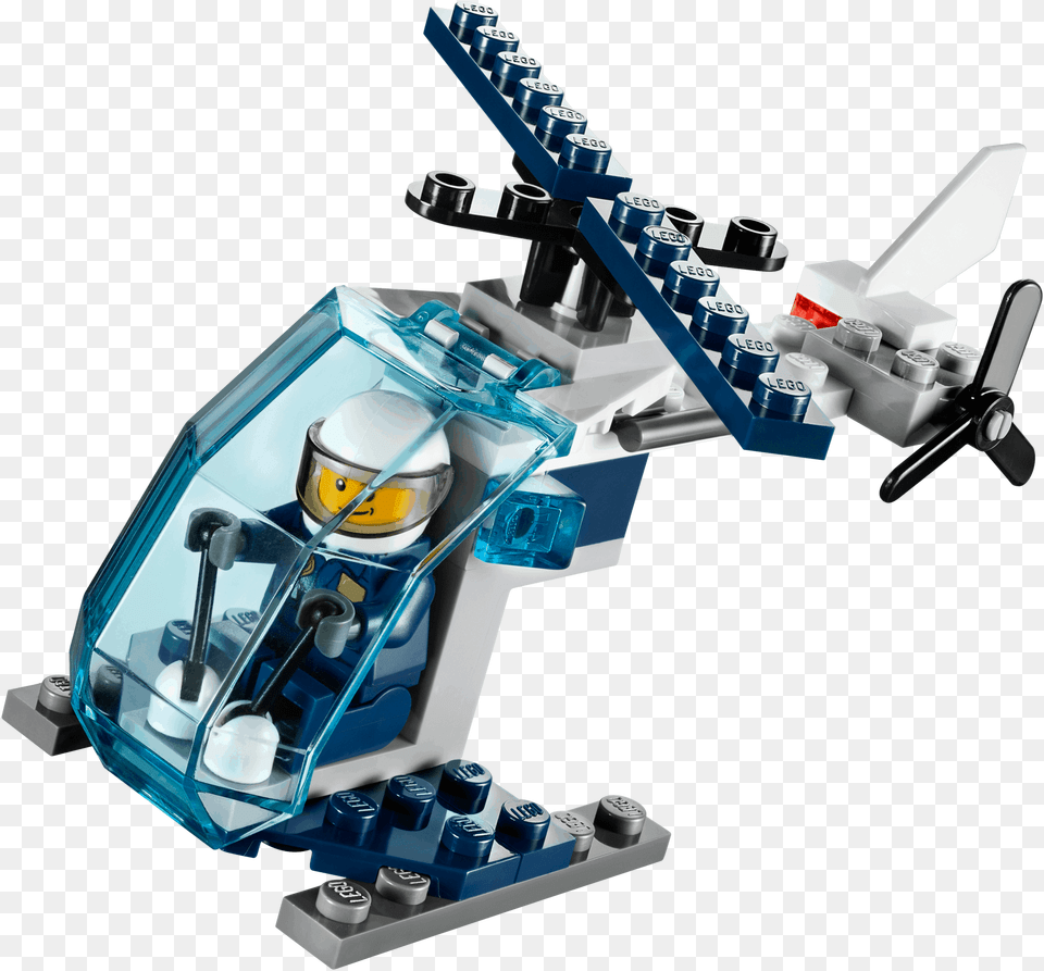 Lego Set City Police Helicopter Polybag Lego Police Helicopter Polybag, Aircraft, Transportation, Vehicle, Toy Free Png