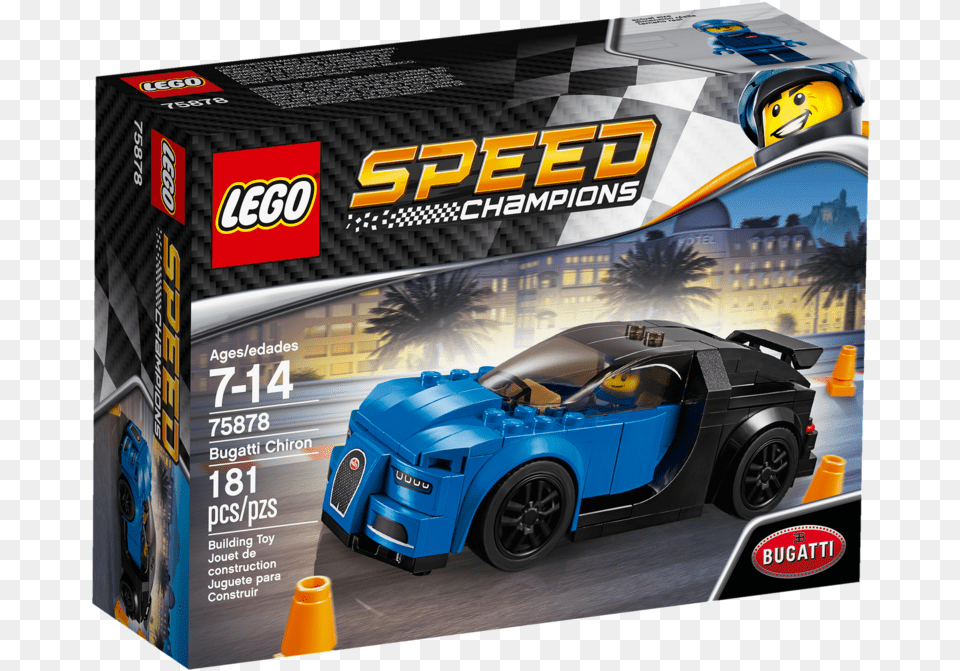 Lego Speed Champions Bugatti Chiron, Alloy Wheel, Vehicle, Transportation, Tire Png