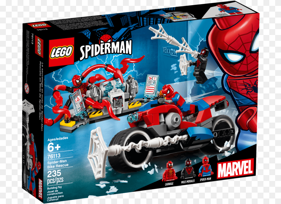 Lego Spiderman Bike Rescue, Car, Sports Car, Transportation, Vehicle Free Png Download
