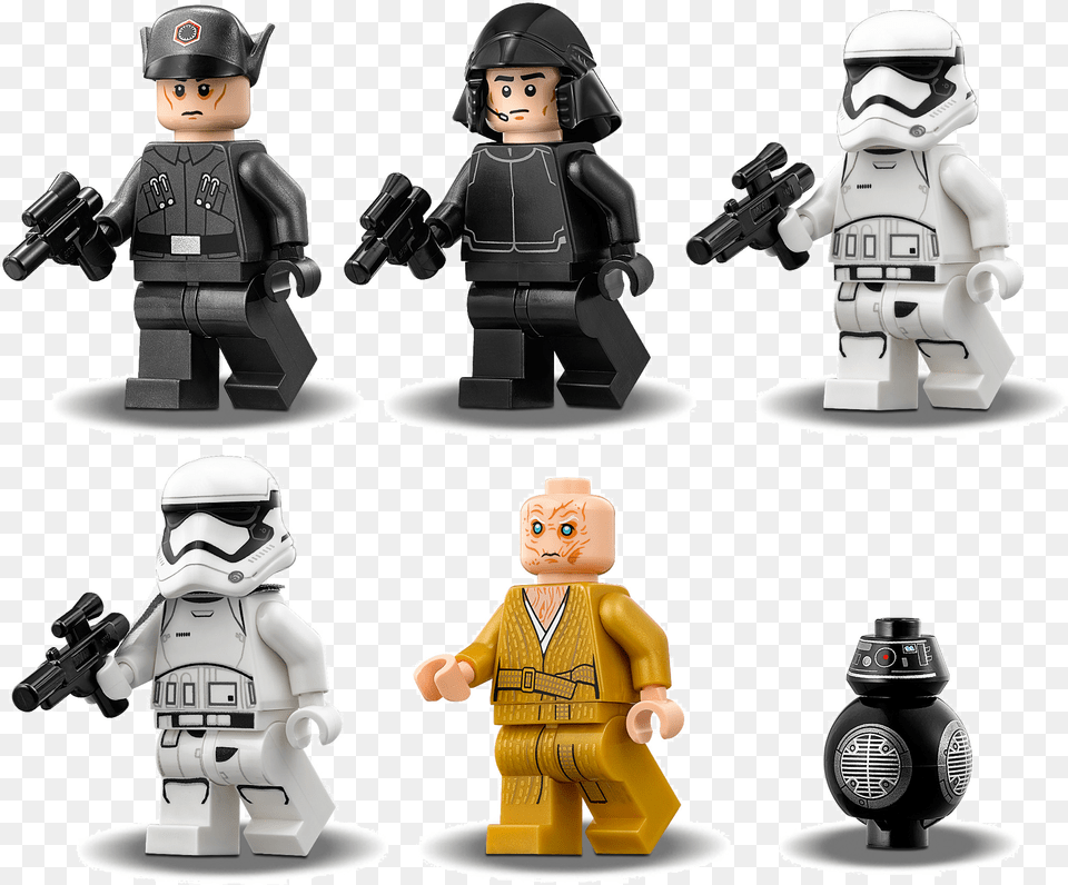 Lego Star Wars First Lego Star Wars First Order Stormtrooper, Figurine, Toy, Face, Head Free Png Download