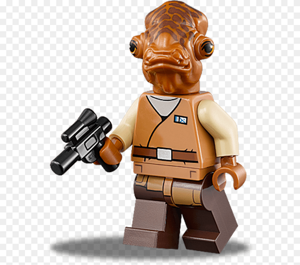 Lego Star Wars Amiral Ackbar, Figurine, Toy, Baby, Person Free Png