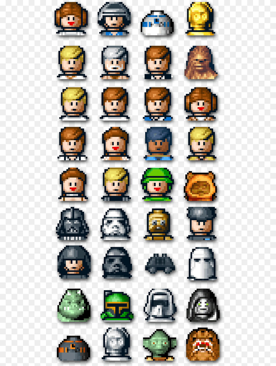 Lego Star Wars Characters Pictures Download Lego Star Wars Ii All Characters, Machine, Person, Face, Head Png Image