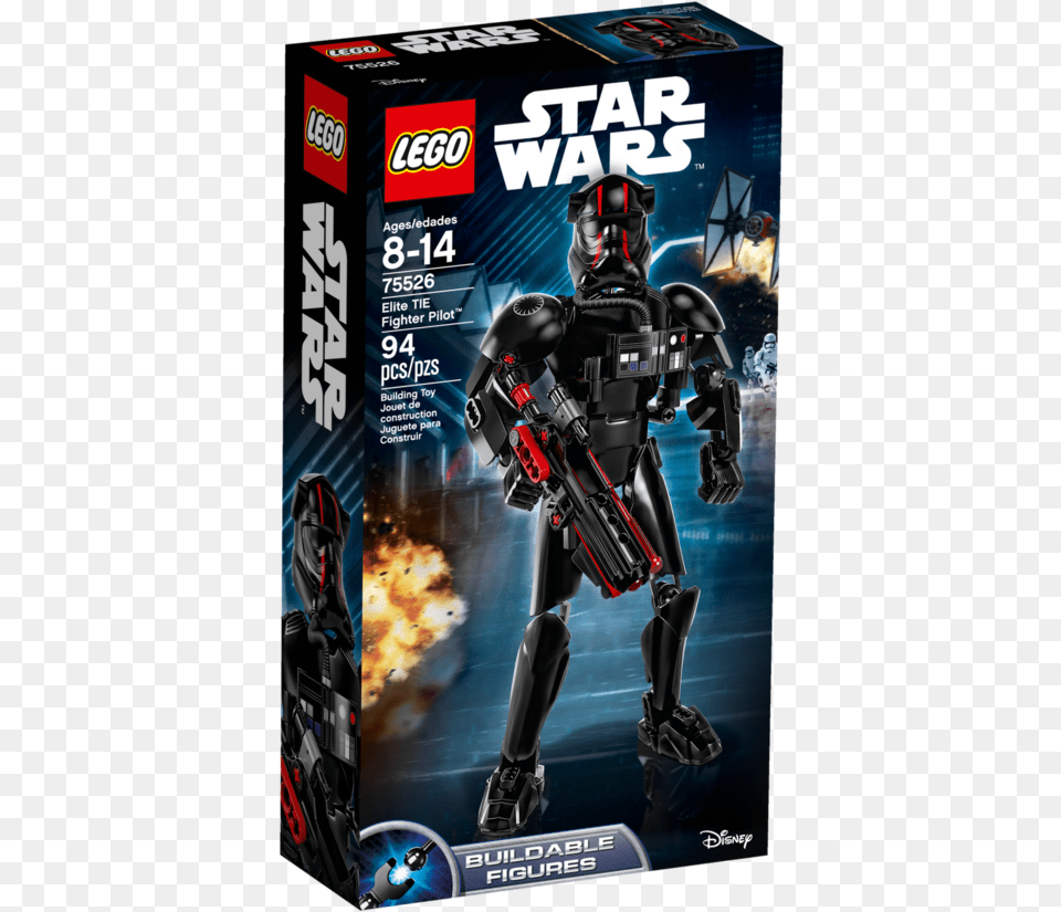 Lego Star Wars Elite Tie Fighter Pilot, Adult, Male, Man, Person Png Image