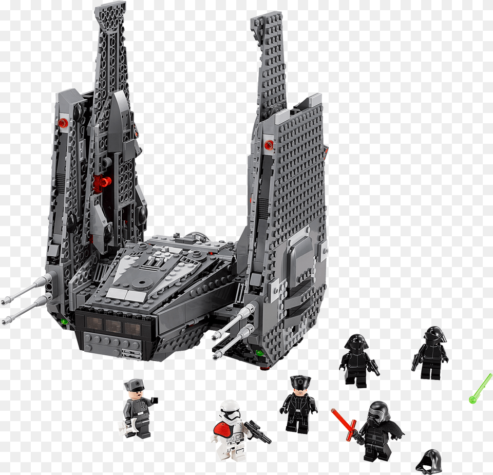 Lego Star Wars Kylo Ren Shuttle, Aircraft, Spaceship, Transportation, Vehicle Png Image