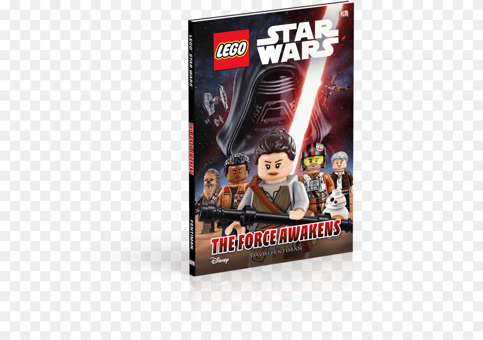 Lego Star Wars Lego Star Wars The Force Awakens Book, Advertisement, Poster, Publication, Person Png