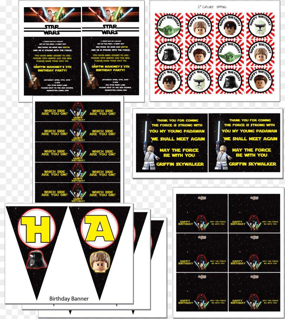 Lego Star Wars Party Star Wars Birthday Invitations, Advertisement, Poster, Person, Scoreboard Png