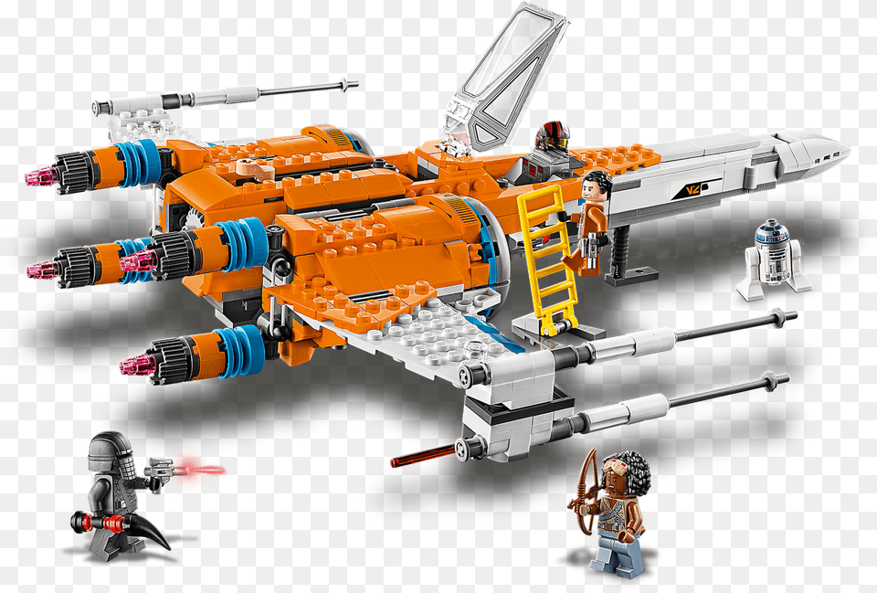 Lego Star Wars Poe Dameron S X Wing Fighter Lego Star Wars 2020 X Wing, Aircraft, Spaceship, Transportation, Vehicle Png Image