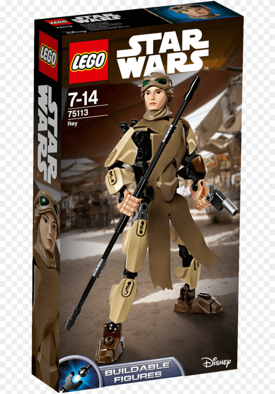 Lego Star Wars Rey Lego Star Wars Buildable Figures Rey, Adult, Female, Person, Woman Png Image
