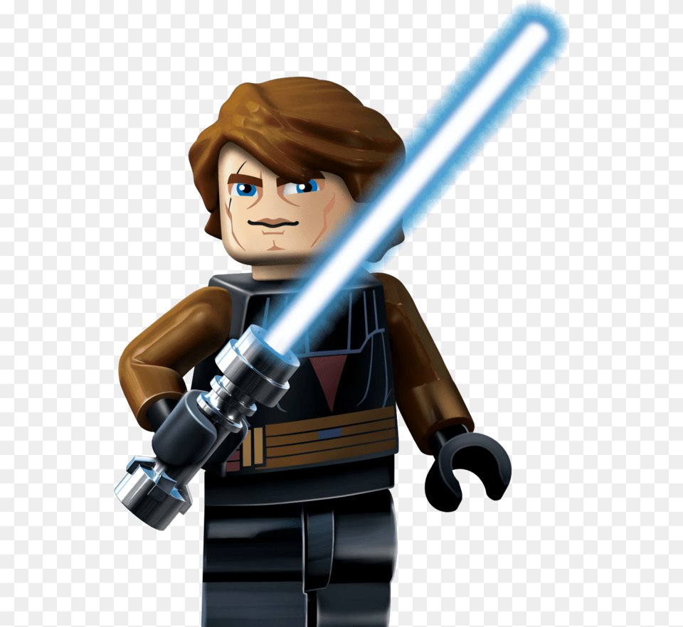 Lego Star Wars Wiki Lego Star Wars 3 Anakin Skywalker, People, Person, Sword, Weapon Free Png Download
