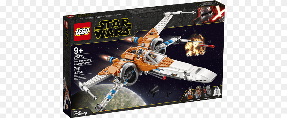 Lego Star Wars X Wing Poe Dameron, Aircraft, Spaceship, Transportation, Vehicle Png
