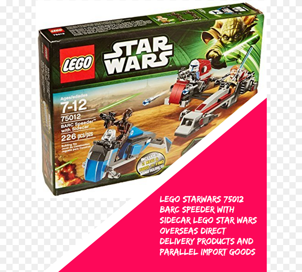 Lego Starwars Barc Speeder With Sidecar Lego Lego Star Wars Barc Speeder With Sidecar, Adult, Male, Man, Person Free Transparent Png