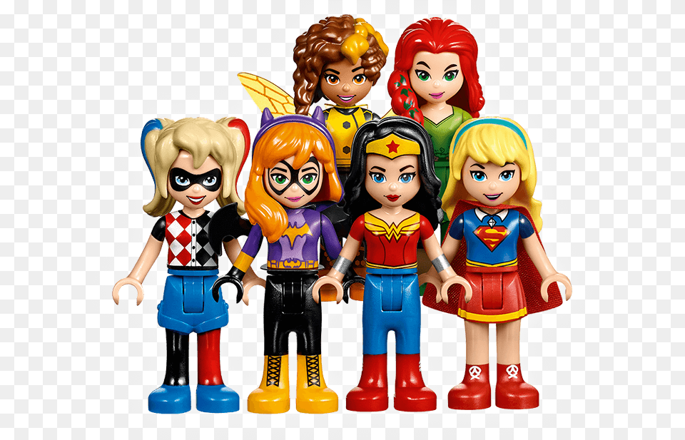 Lego Super Heroes Girls, Doll, Toy, Person, Face Png