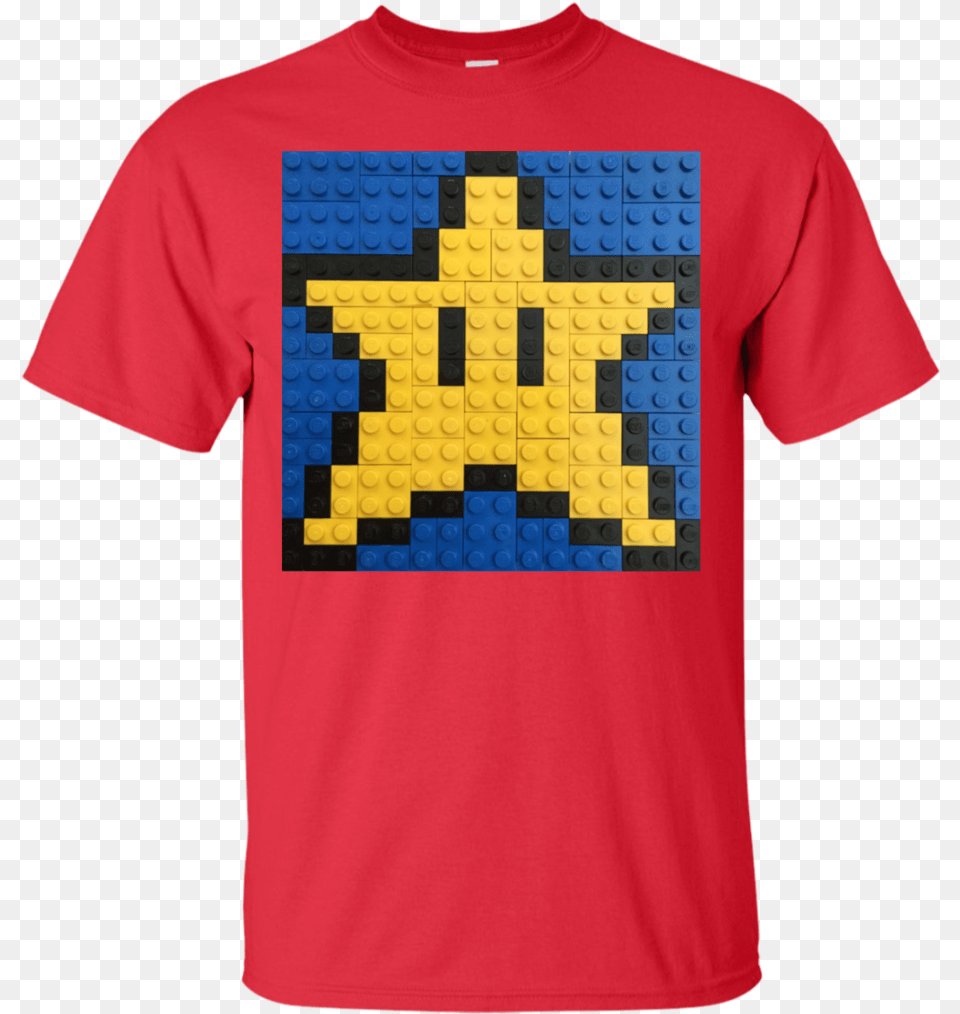 Lego Super Mario Star T Shirt Amp Hoodie 8 Bits Mario Star, Clothing, T-shirt, Person Free Transparent Png