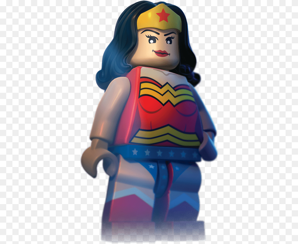 Lego Superman Lego Wonder Woman Cartoon, Figurine, Baby, Person, Toy Free Png Download