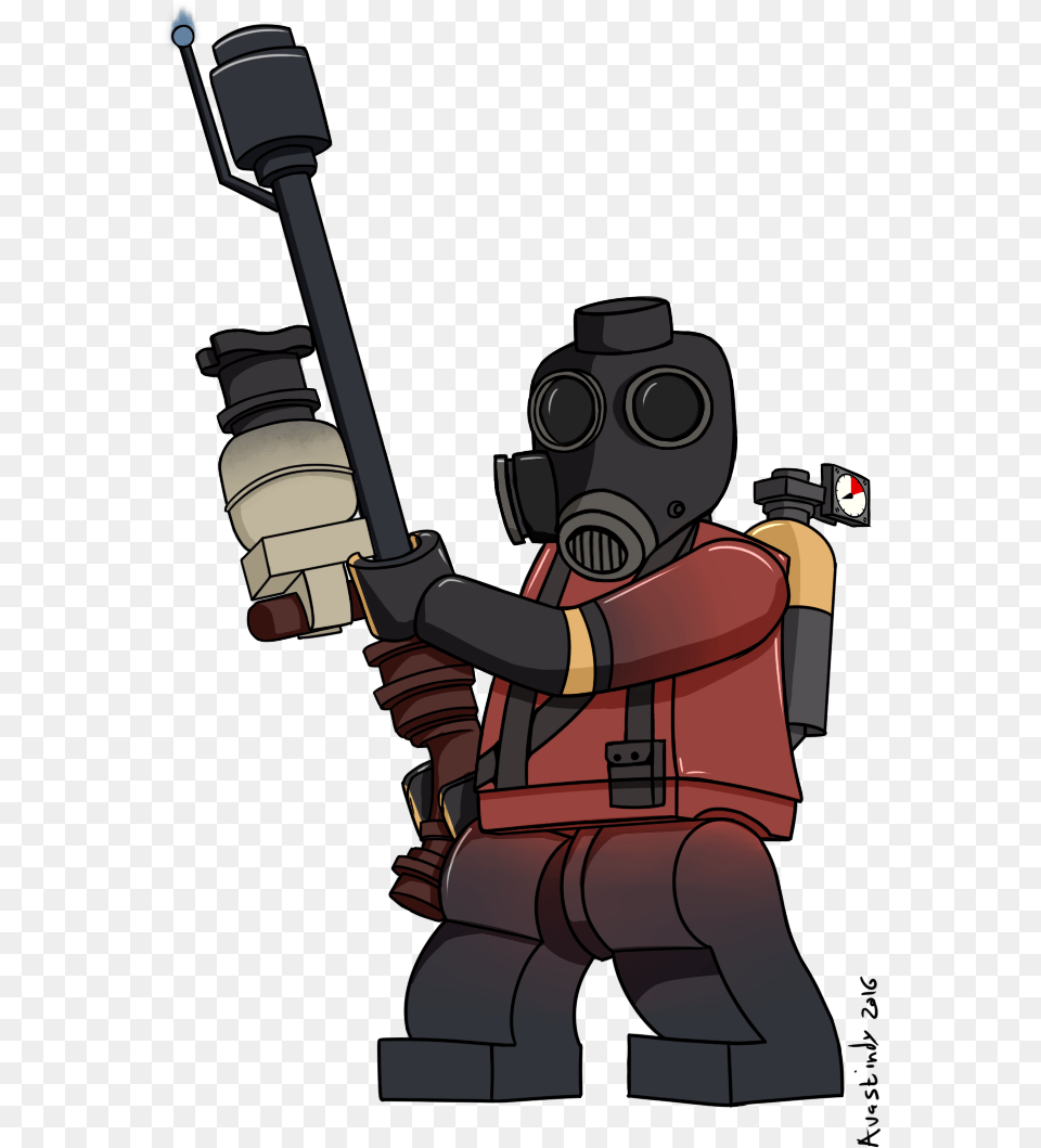 Lego Team Fortress 2 Pyro, Dynamite, Weapon Free Transparent Png