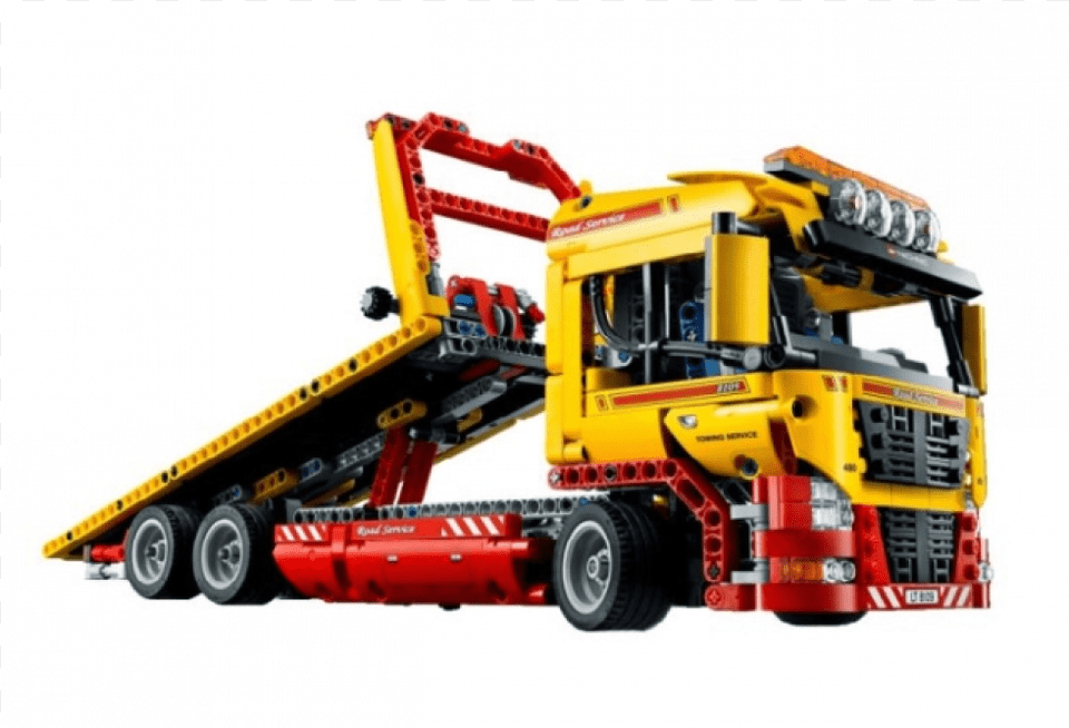 Lego Technic Flatbed Truck, Bulldozer, Machine, Tow Truck, Transportation Free Png